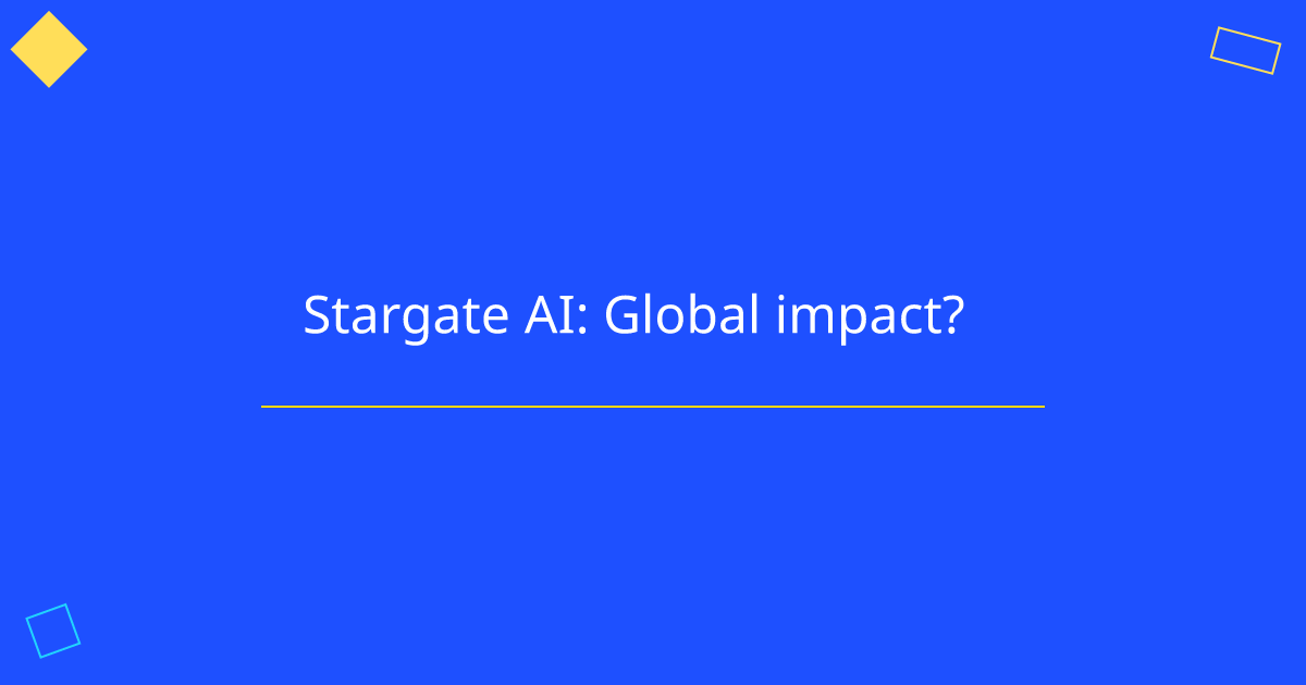 Stargate AI: Global impact?