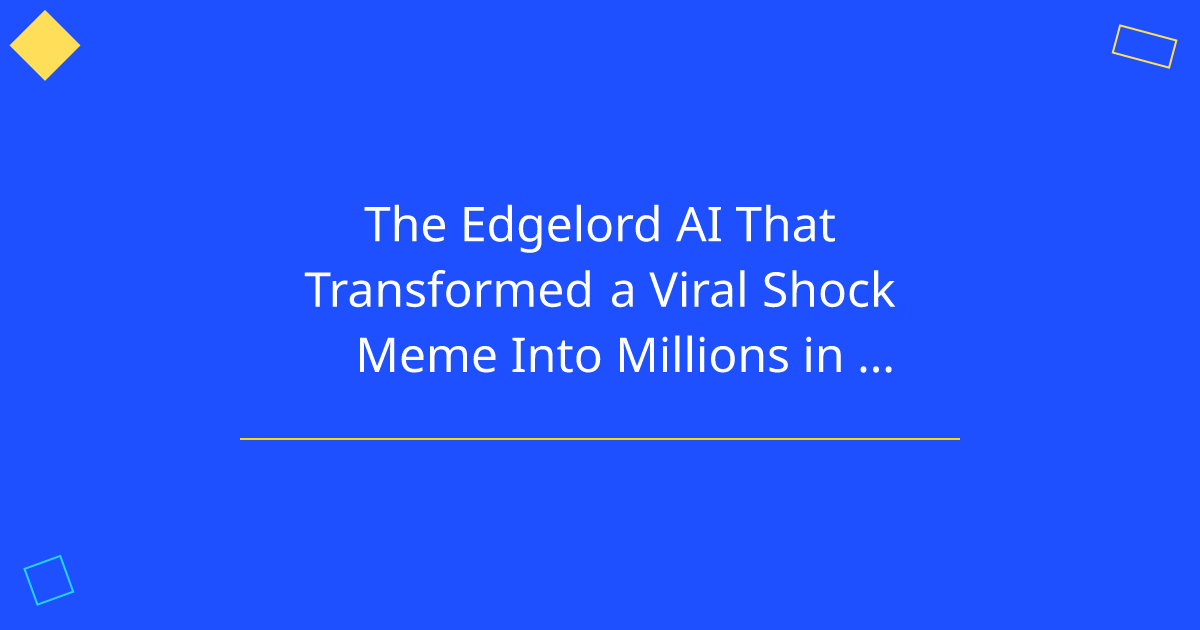 The Edgelord AI That Transformed a Viral Shock Meme Into Millions in Cryptocurrency