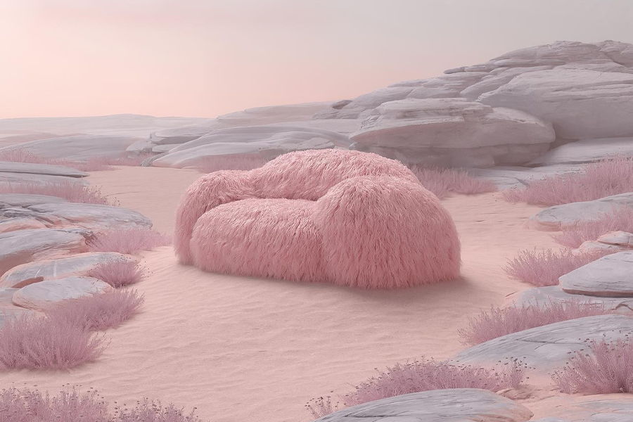 plush sofa
